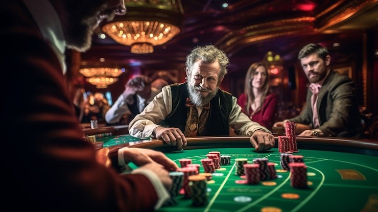 Studio dealer langsung idcwin menampilkan meja blackjack dengan kamera multi-angle HD